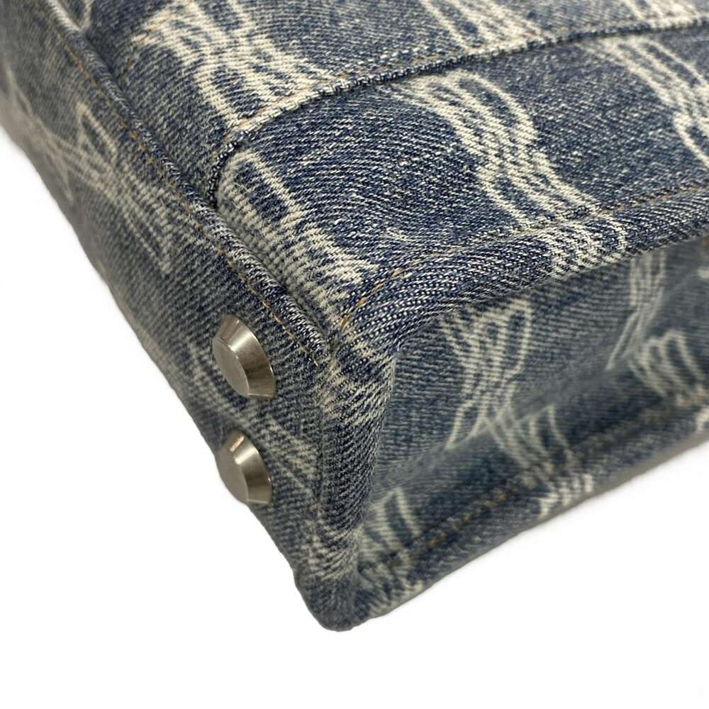 Balenciaga Hardware XS Tote Bag Tote Bag 693662 Light Blue Black Denim Leather - Picture 6 of 15